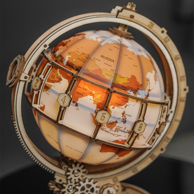 ROKR Luminous Globe 3D Wooden Puzzle