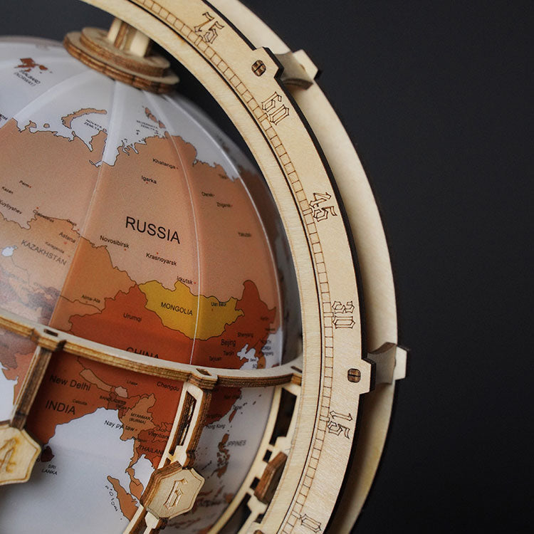 ROKR Luminous Globe 3D Wooden Puzzle