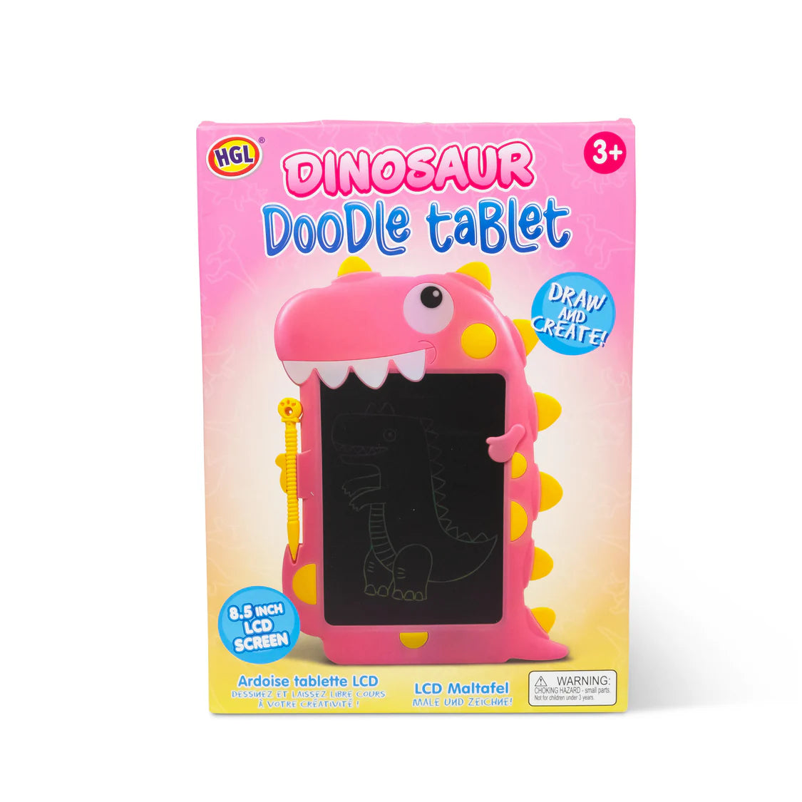 Dinosaur Lcd Drawing Tablet -Pink