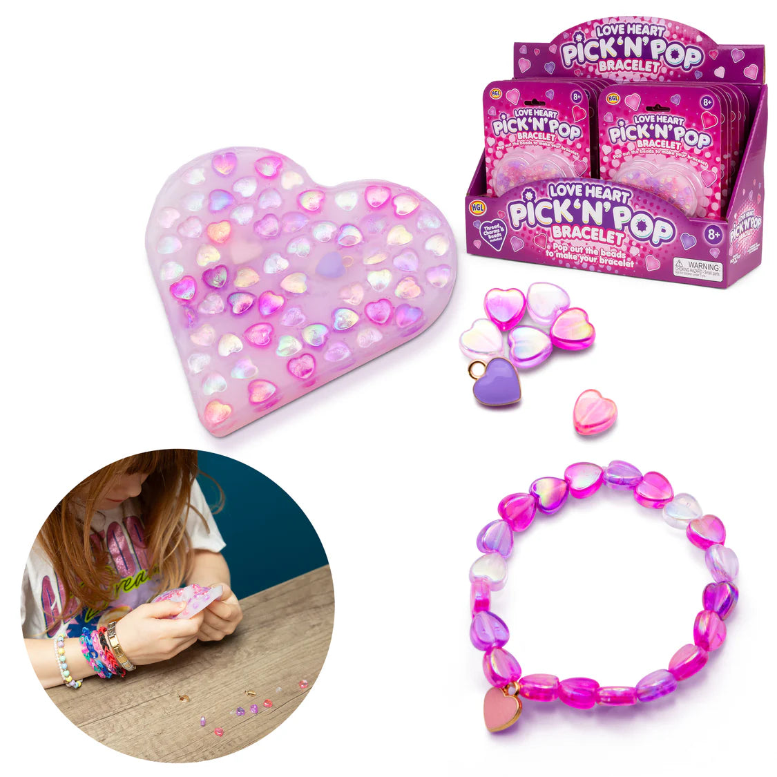 Pick N Pop Bracelets Love Heart