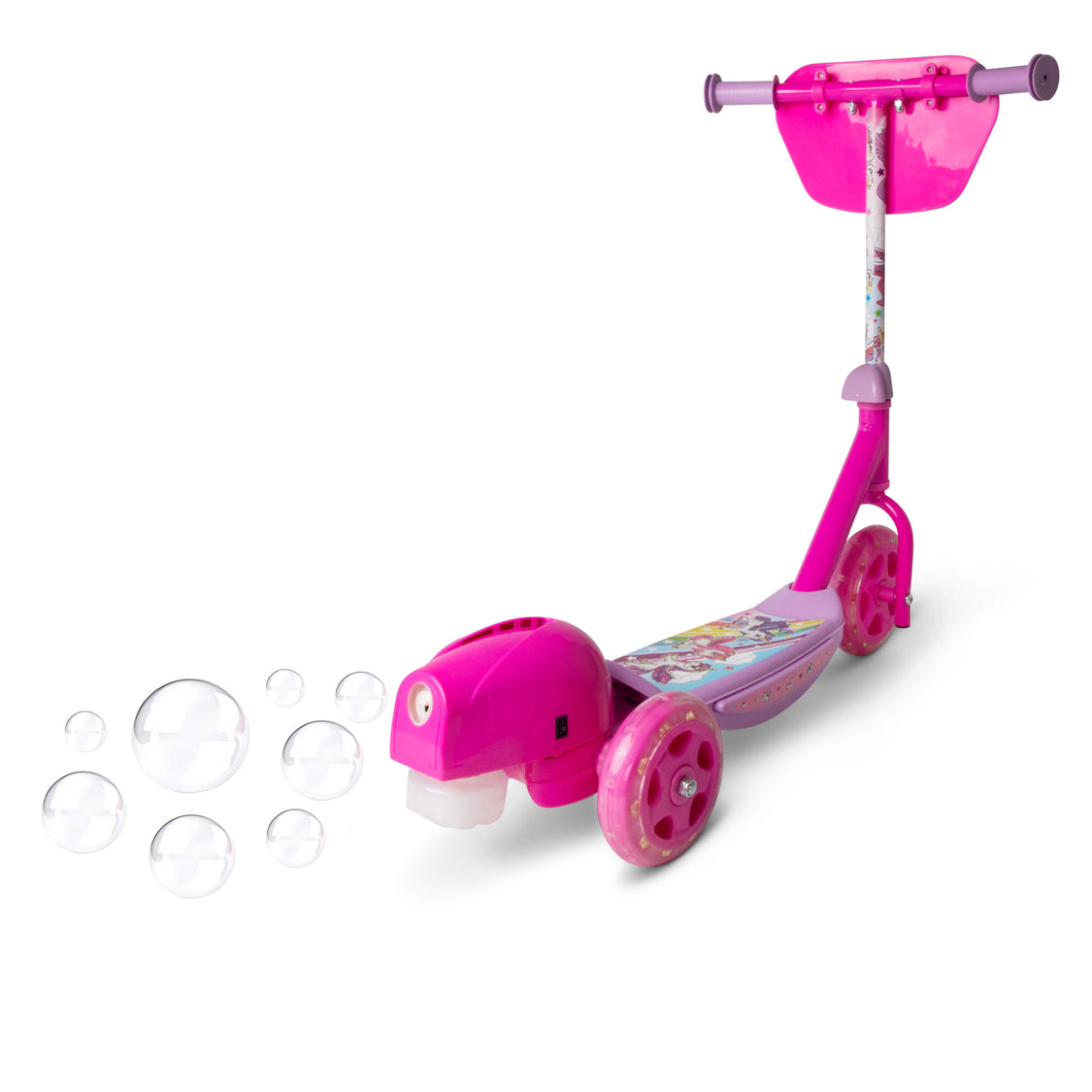 Unicorn Bubble Ride-On Scooter Toy