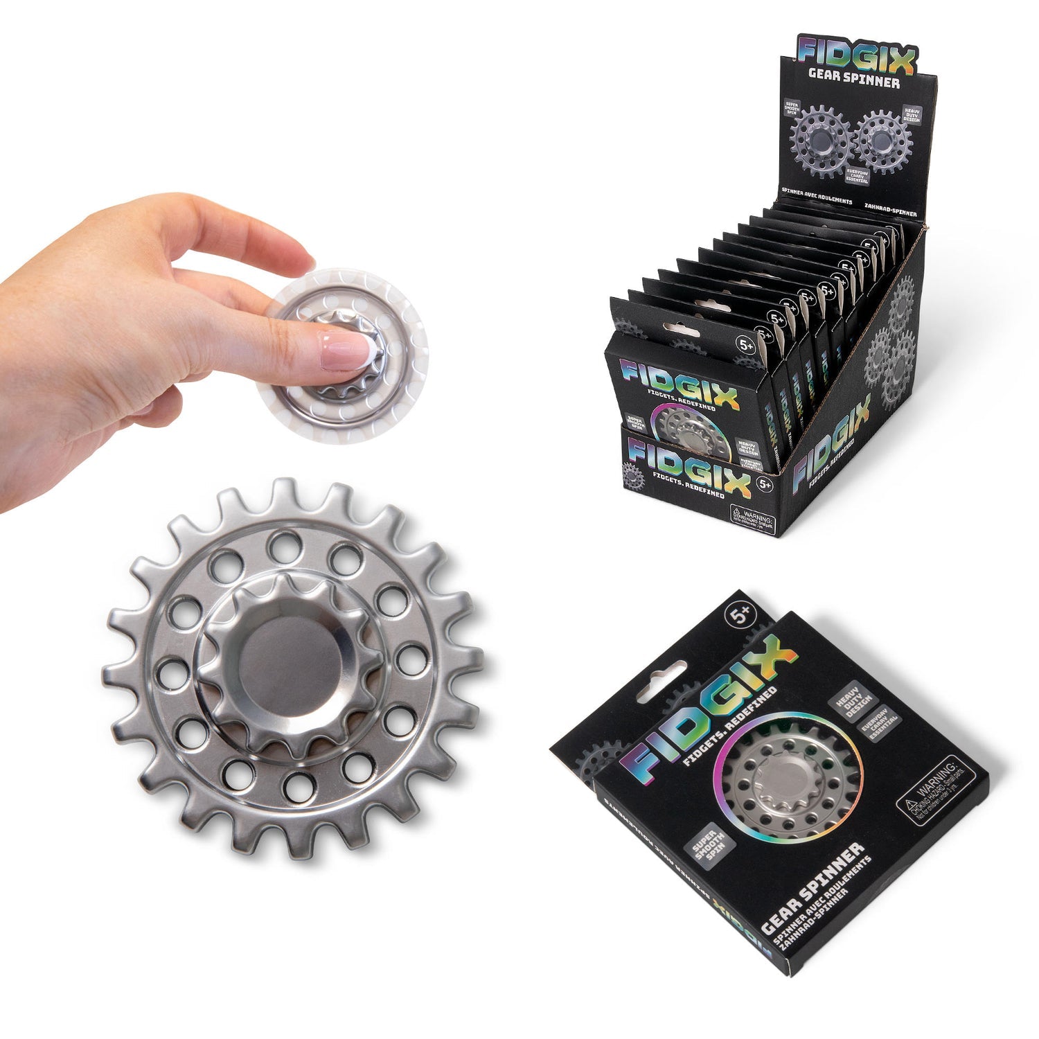 Fidgix Gear Spinner Fidget Toy