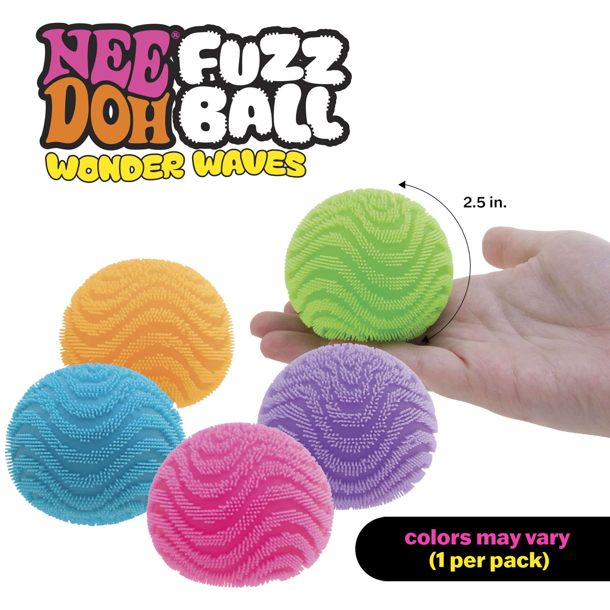 Needoh Fuzz Ball Wonder Waves Asst