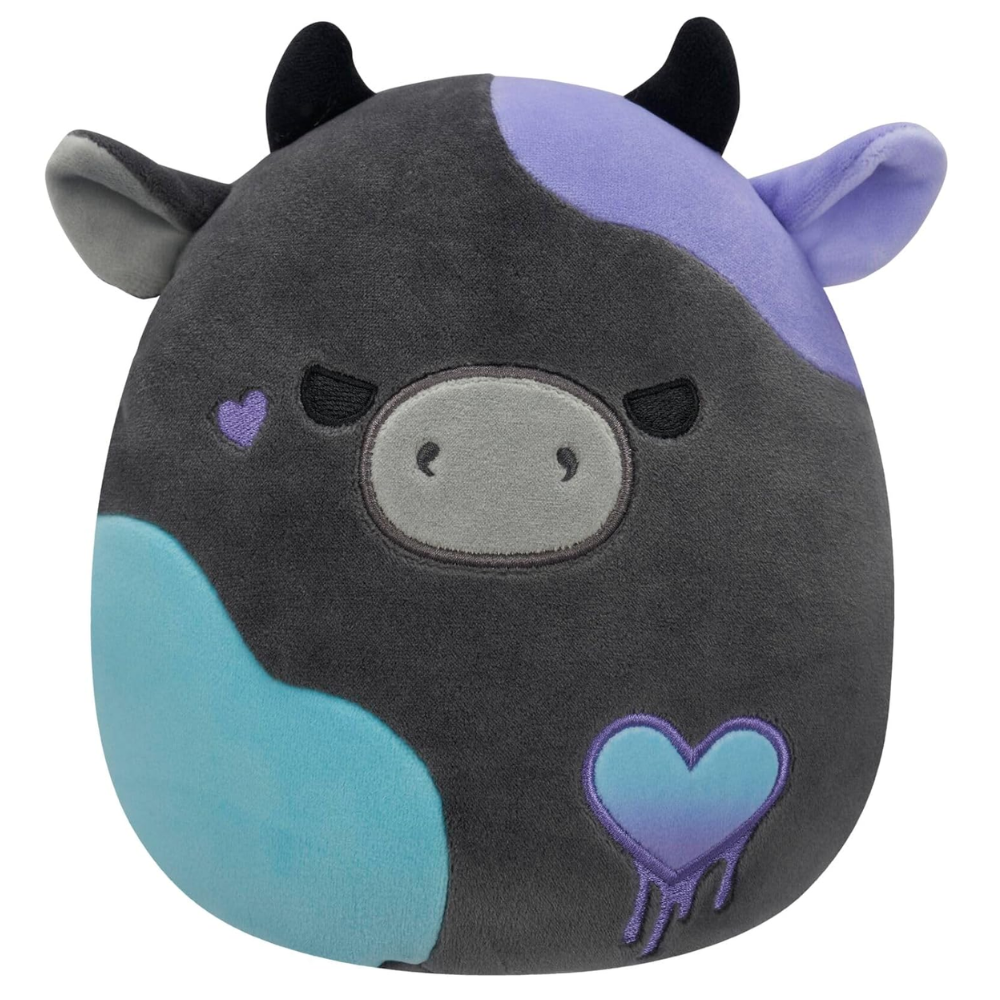 7.5" Squishmallow Smithereens the Charcoal Grey Cow