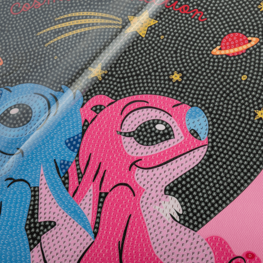 Stitch & Angel: Cosmic Connection, 30x30cm Crystal Art Kit