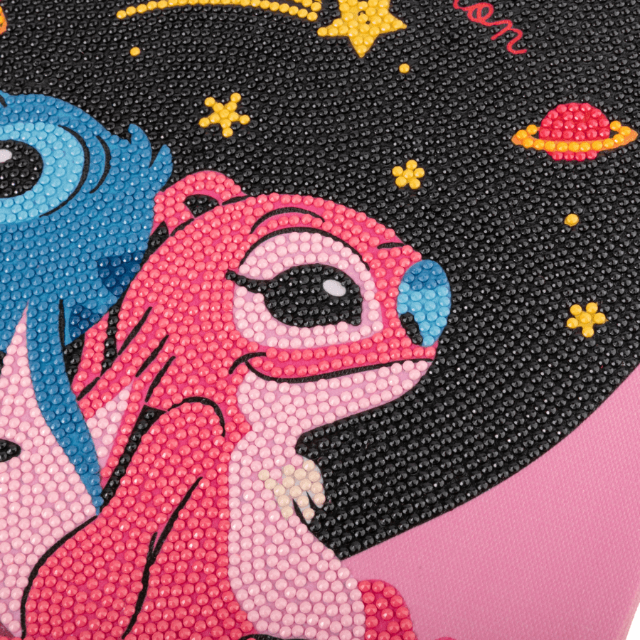 Stitch & Angel: Cosmic Connection, 30x30cm Crystal Art Kit