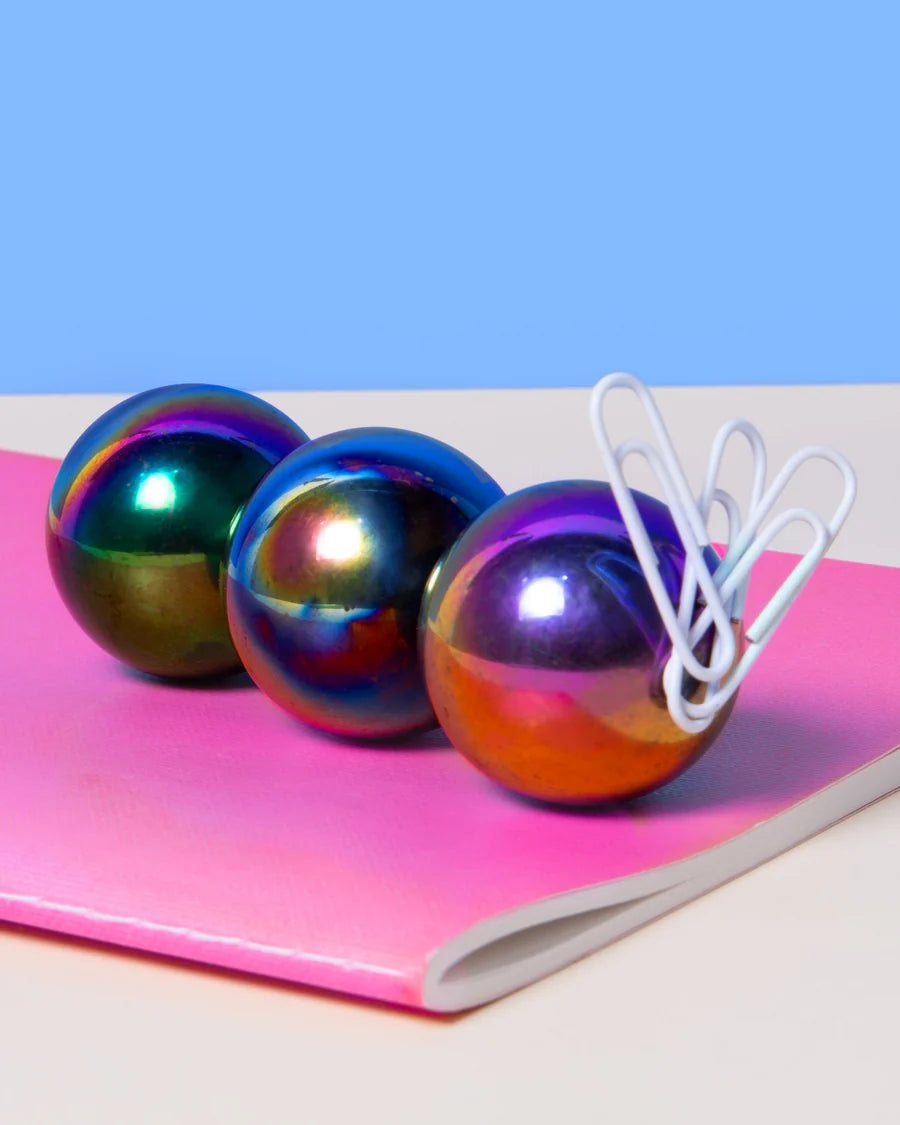 Speks Supers Giant Magnetic Balls Fidget Toy 3 Pack Oil Slick