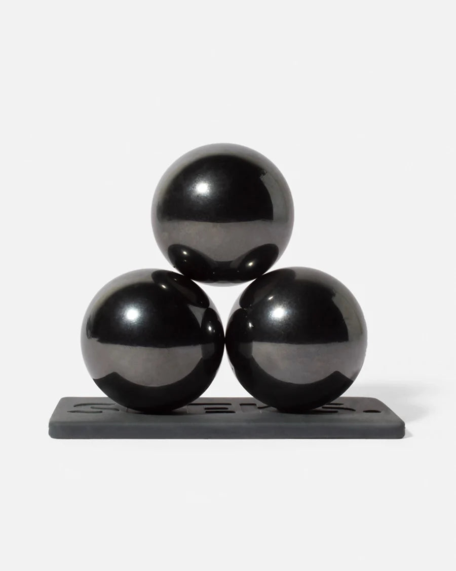 Speks Supers Giant Magnetic Balls Fidget Toy 3 Pack Gunmetal Black
