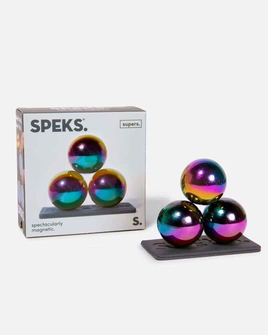 Speks Supers Giant Magnetic Balls Fidget Toy 3 Pack Oil Slick