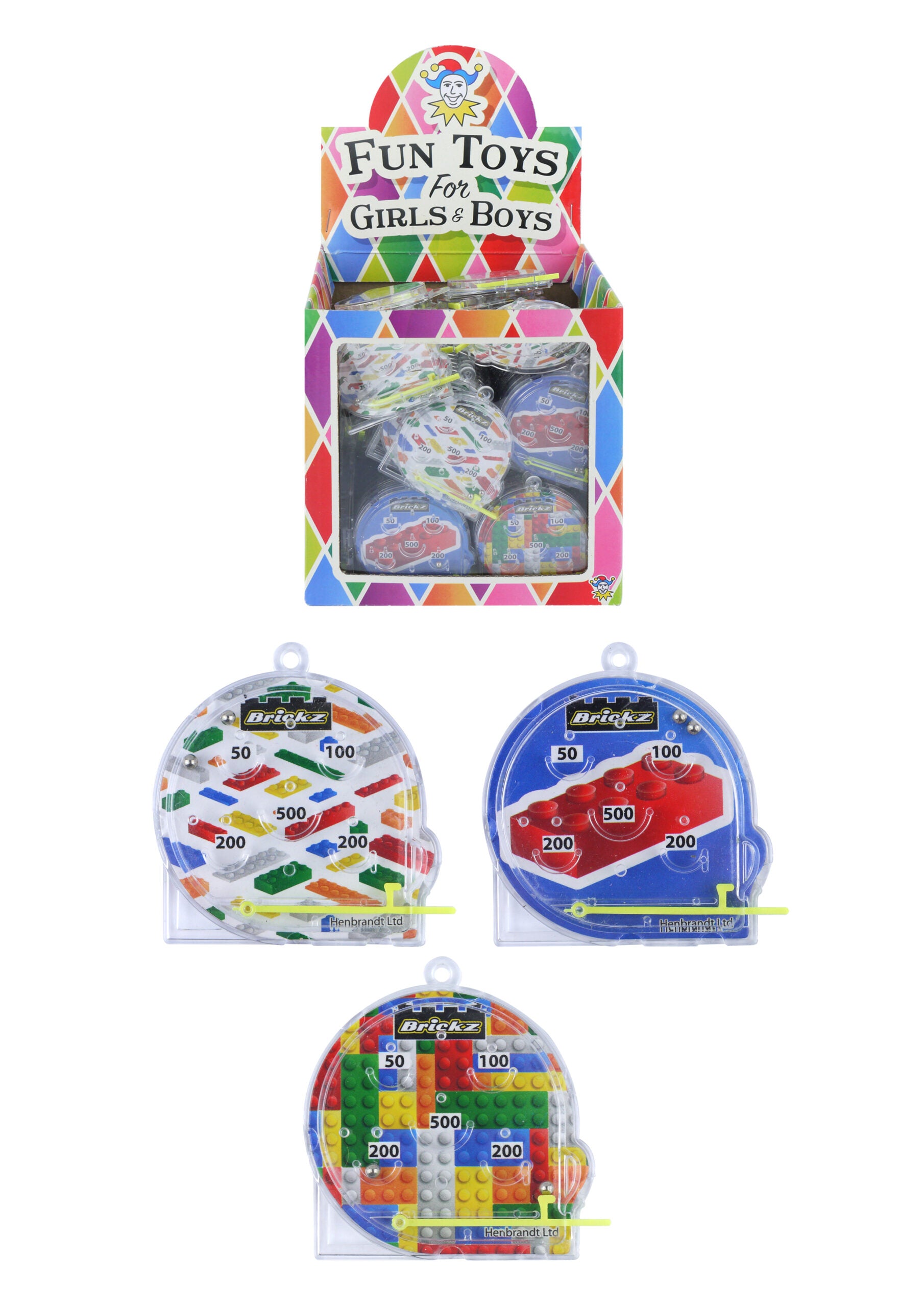 Mini Brickz Pinball Puzzle Games (5.5×5.8cm)