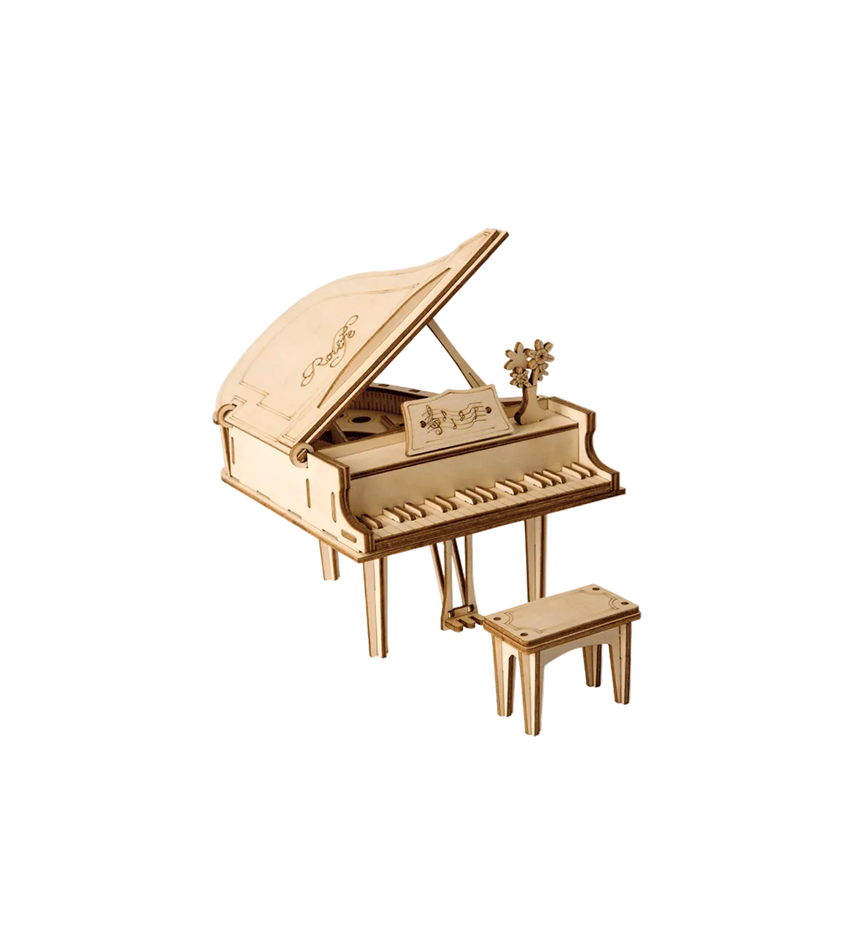 Rokr Grand Piano 3D wooden puzzle Model Kit