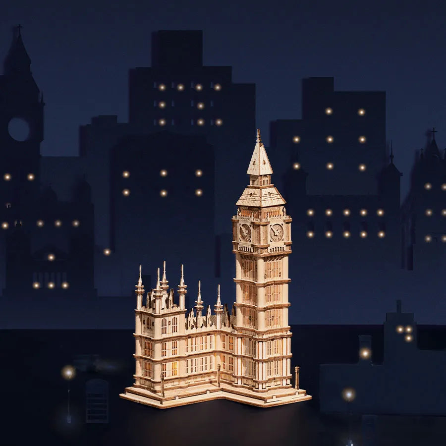 Rokr Big Ben Wooden Model Kit