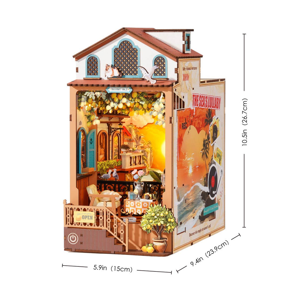 Rolife Sunset Isle DIY Book Nook Kit