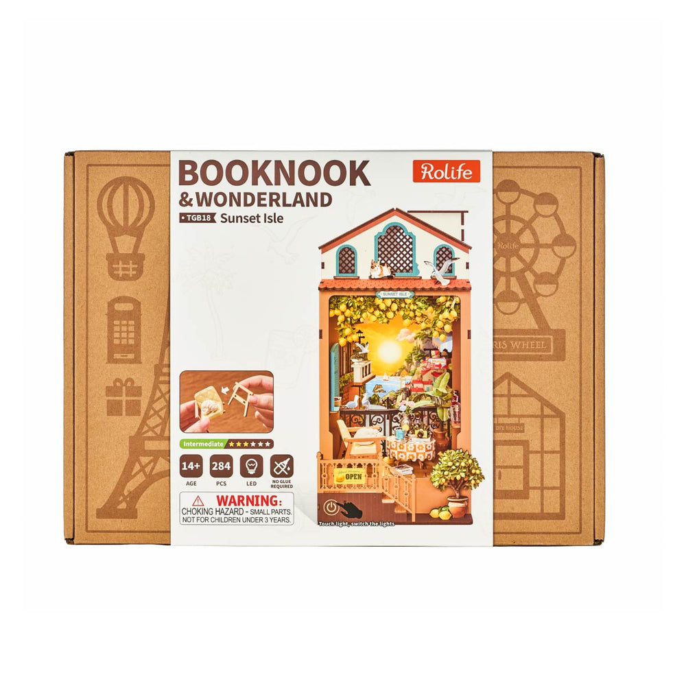 Rolife Sunset Isle DIY Book Nook Kit