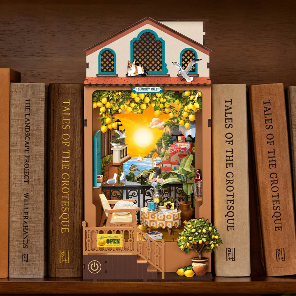 Rolife Sunset Isle DIY Book Nook Kit