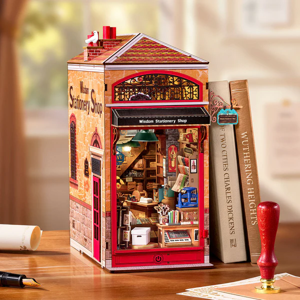 Rolife Wisdom Stationery Shop DIY Book Nook Kit