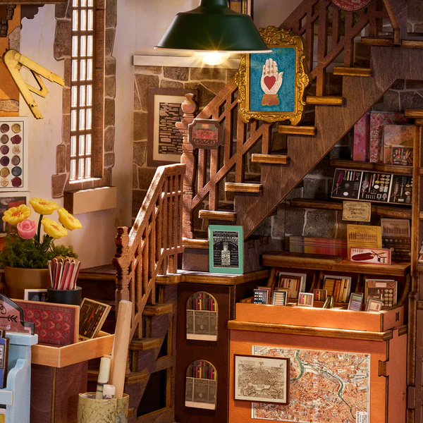 Rolife Wisdom Stationery Shop DIY Book Nook Kit