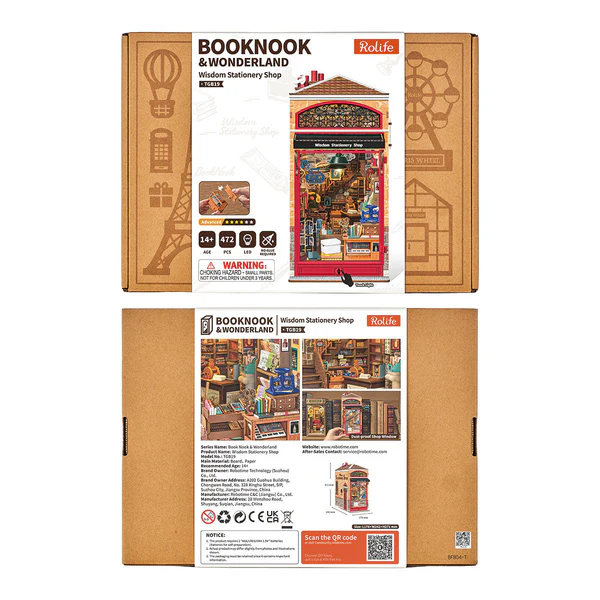 Rolife Wisdom Stationery Shop DIY Book Nook Kit
