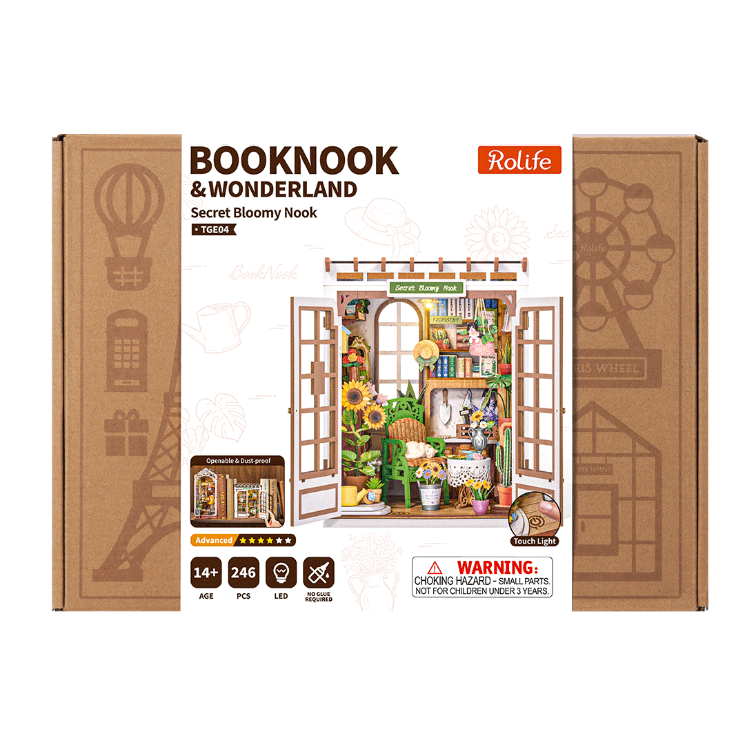 Rolife Secret Bloomy Nook DIY Book Nook Kit