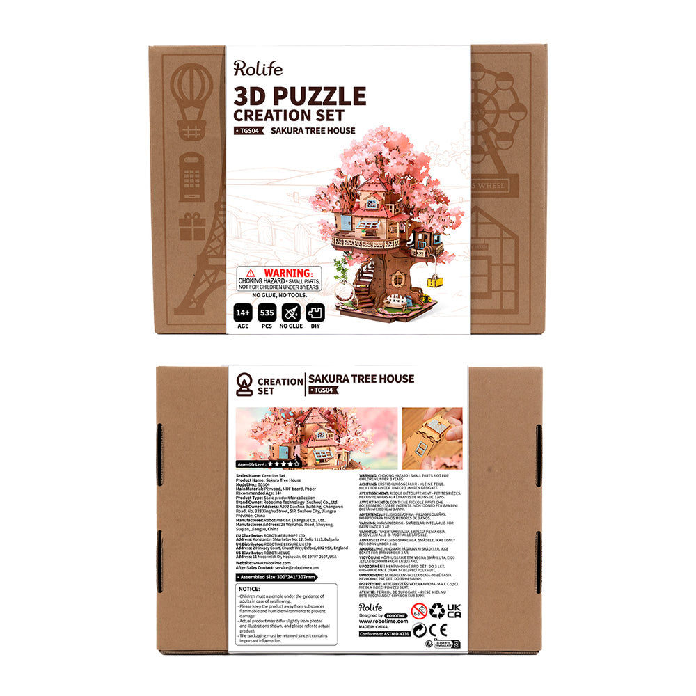 Rolife Sakura Tree House DIY Miniature House Kit