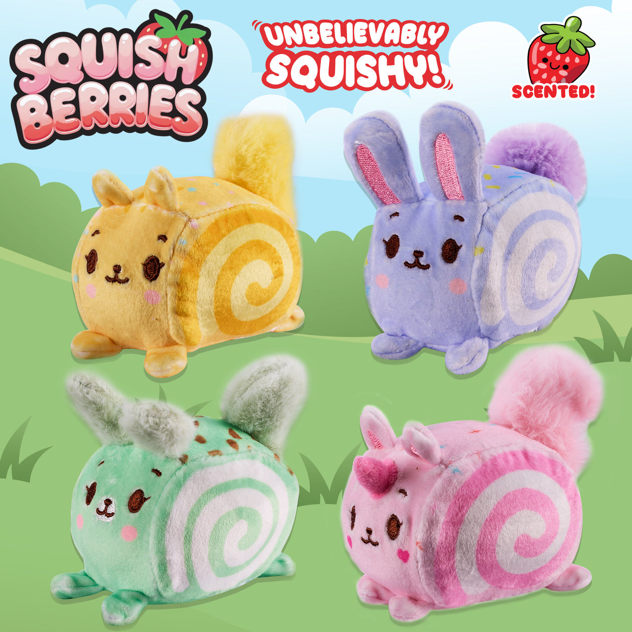 Squish Berry Sugar Squish Sensory Fidget Toy Assortment