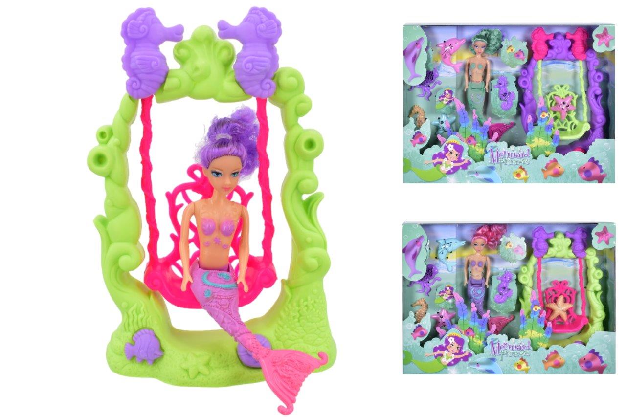 Mermaid & Swing Playset