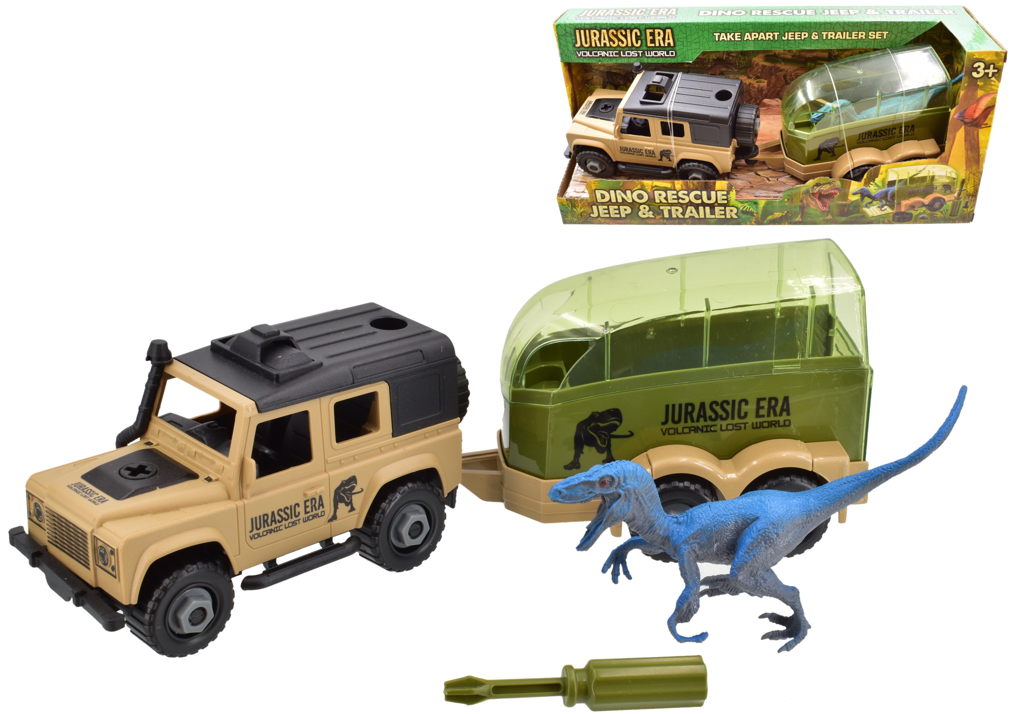 Dino Rescue Vehicle And Dino Box Trailer
