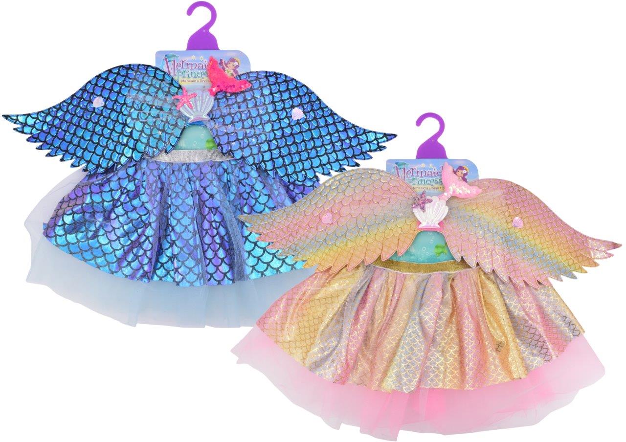 Mermaid Dress Up Set With Wings