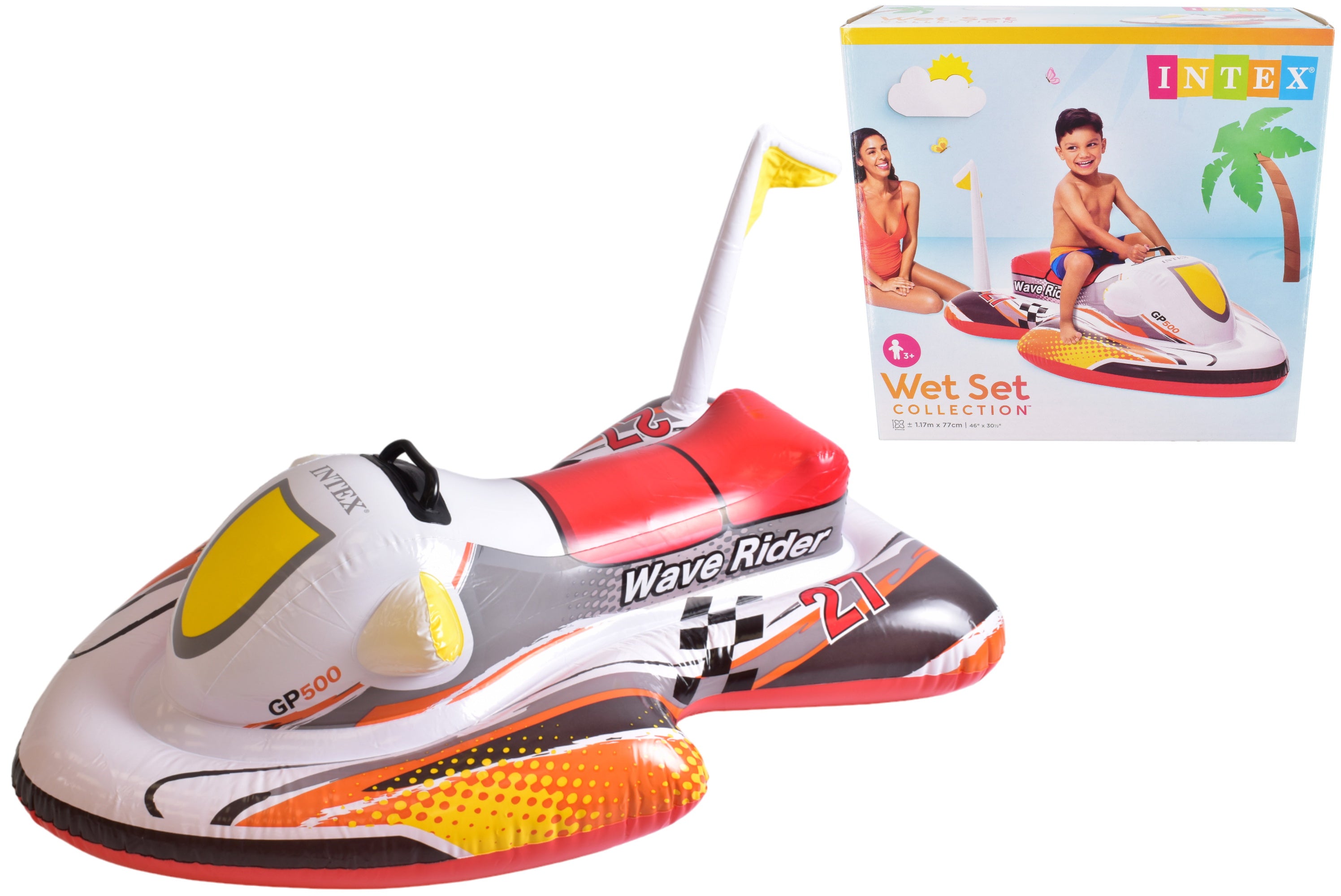 Wave Rider Inflatable Ride-On Float 46 x 30.5 Inch