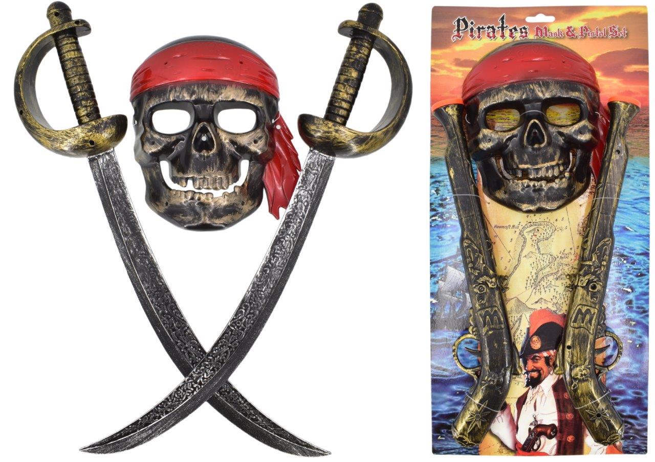 Large Pirate Mask Playsets 2 Asst