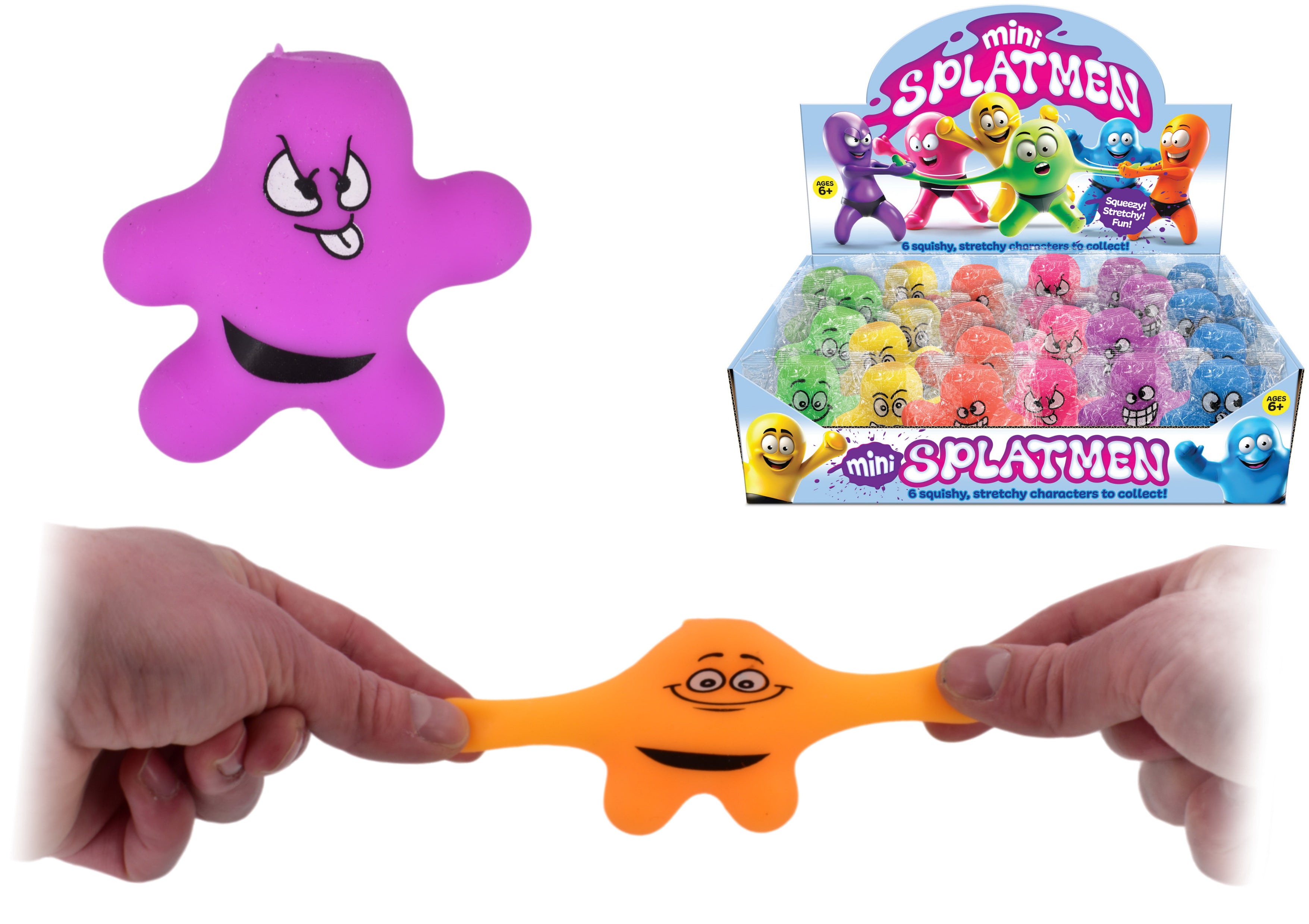 Mini Splat Men Stretch Toy Assortment