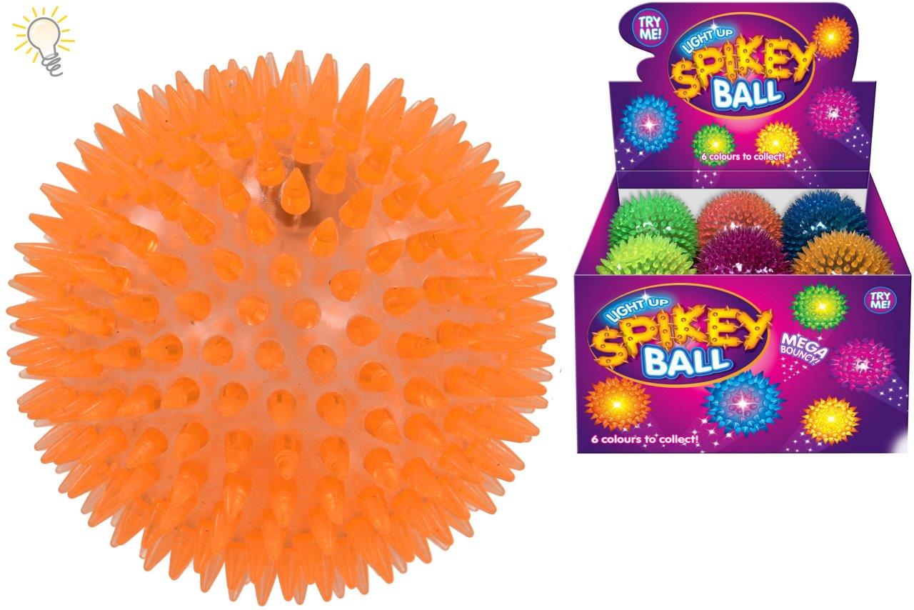 Spikey Bounce Ball With Light & Squeeker