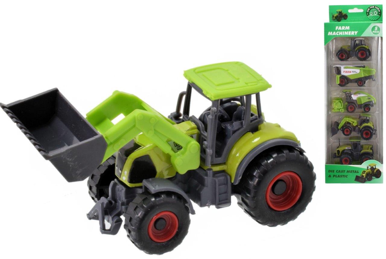 5pc Die Cast Farm Vehicles