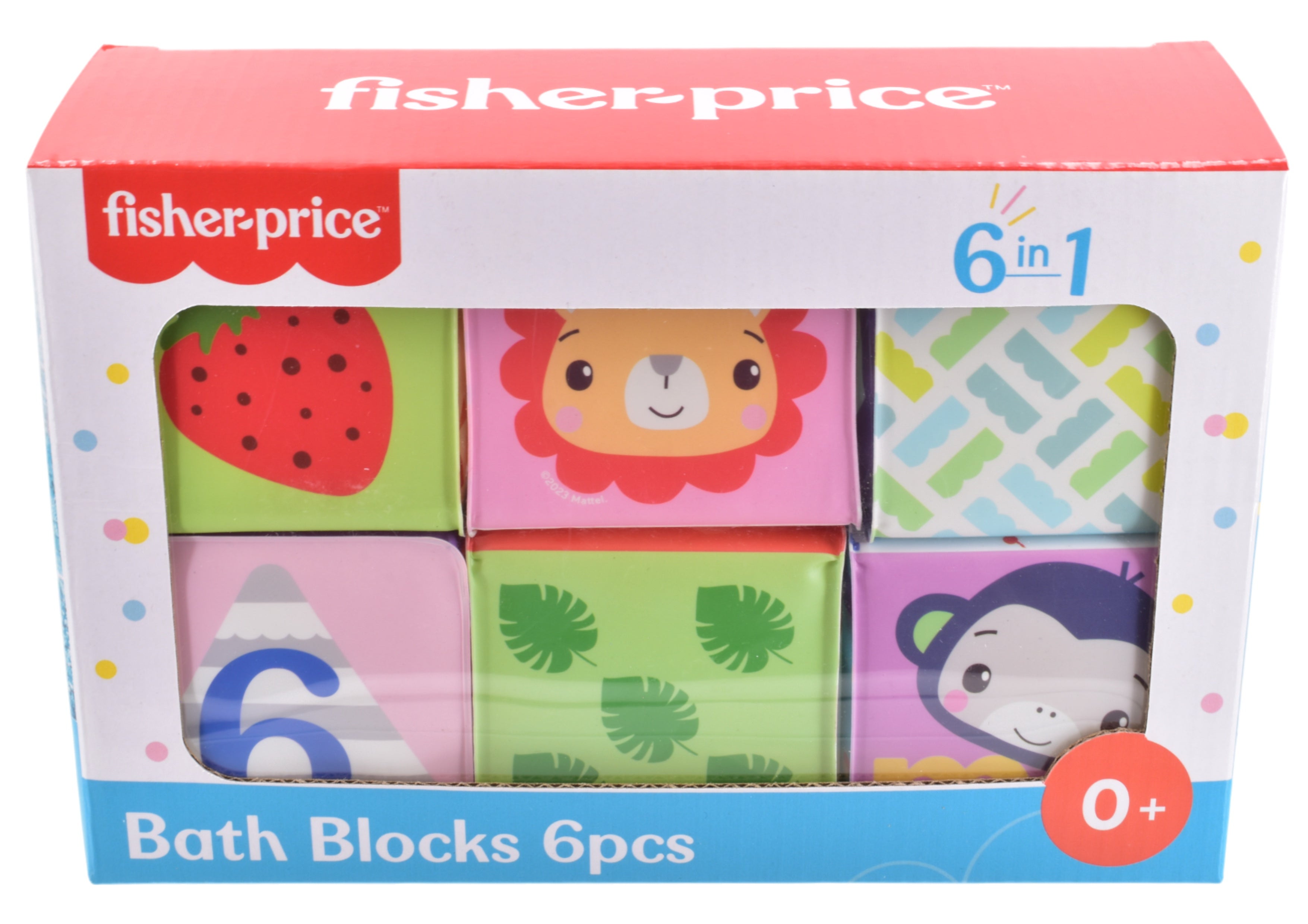 Fisher Price Bath Blocks 6Pcs
