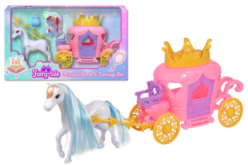 Princess' Horse & Carriage Set
