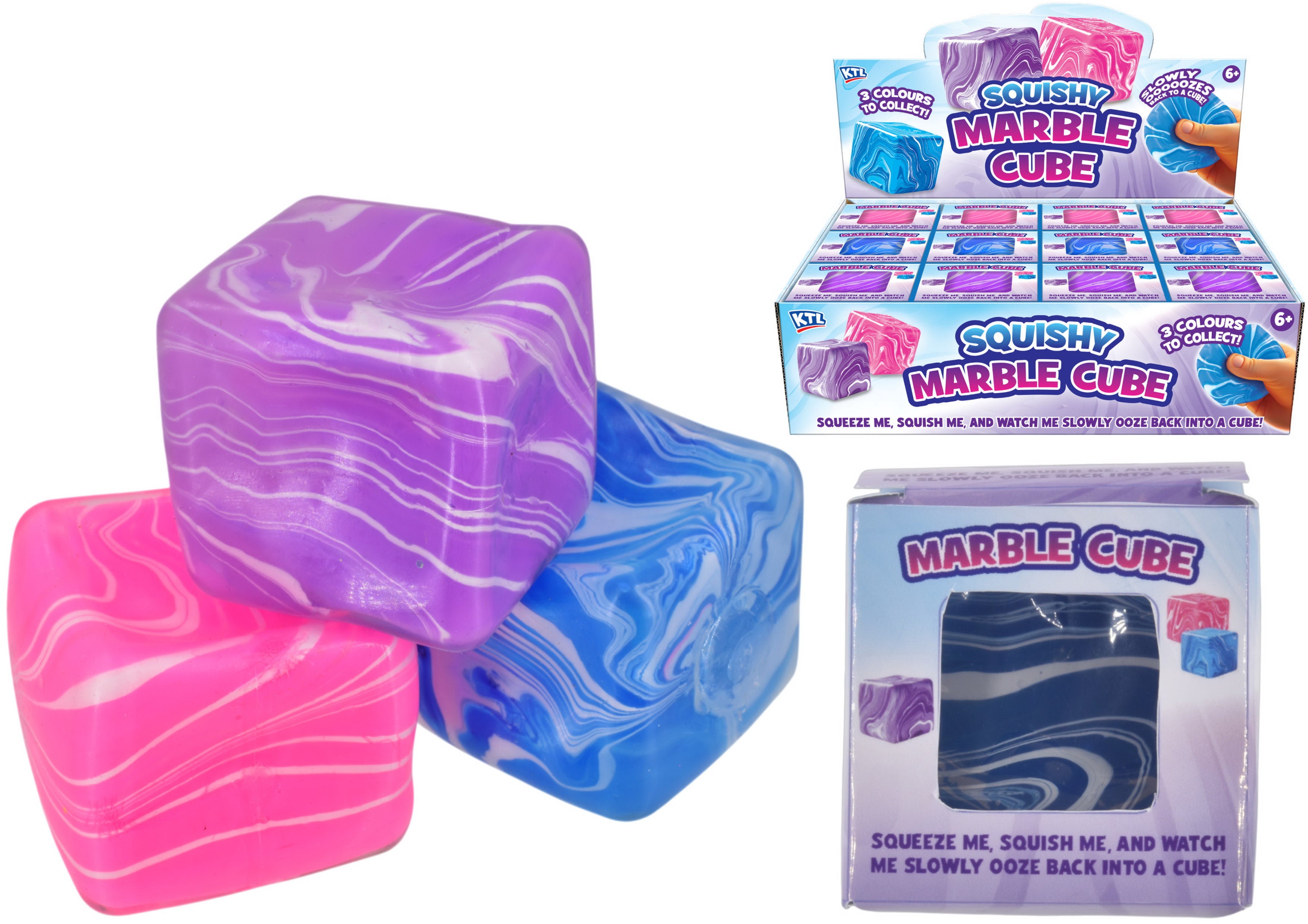Super Squeeze Marble Cube Sensory Fidget Toy