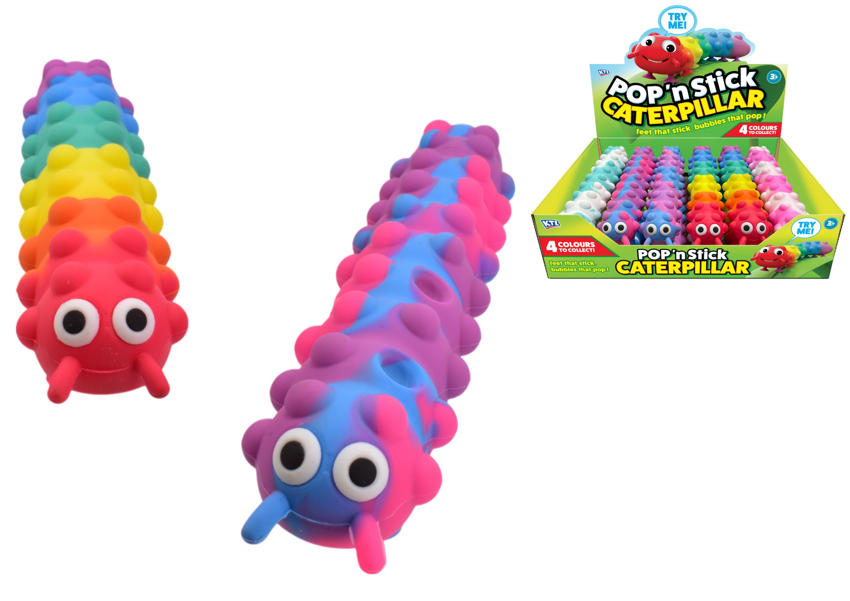26cm Pop Suction Caterpillar Asst