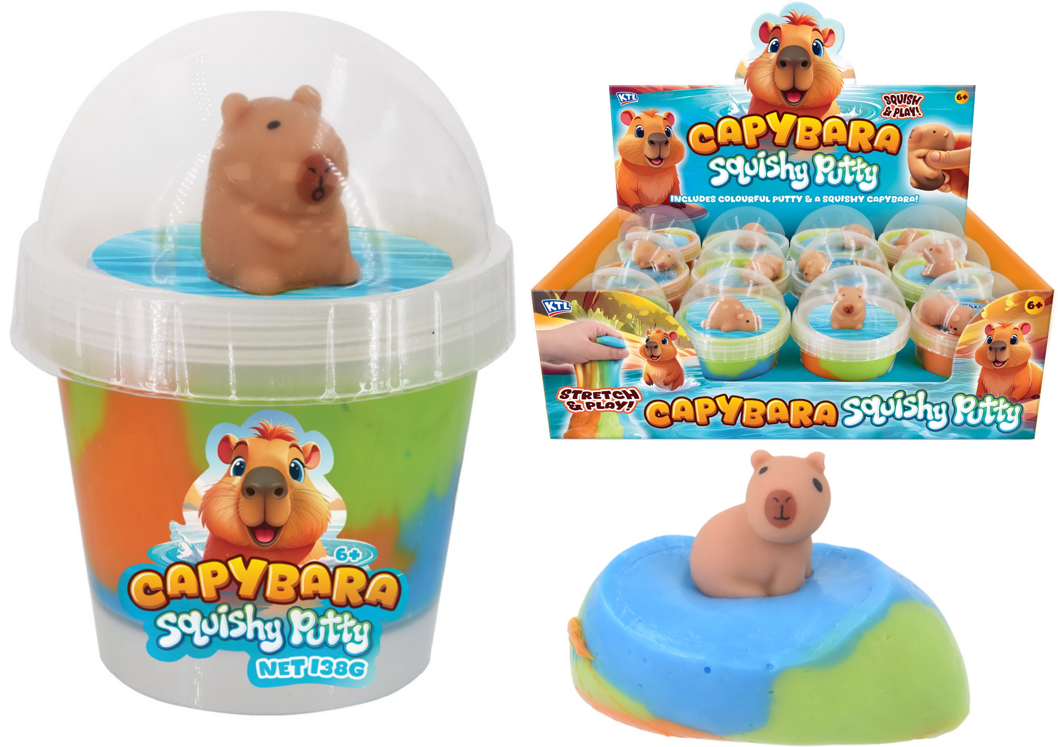 Capybara Putty With Capybara Figure 138g