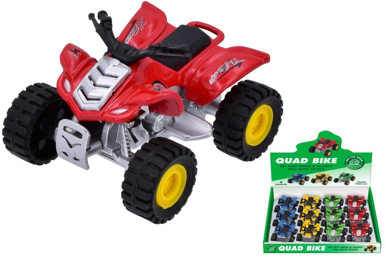 Die Cast Pull Back Quad Bike On The Farm