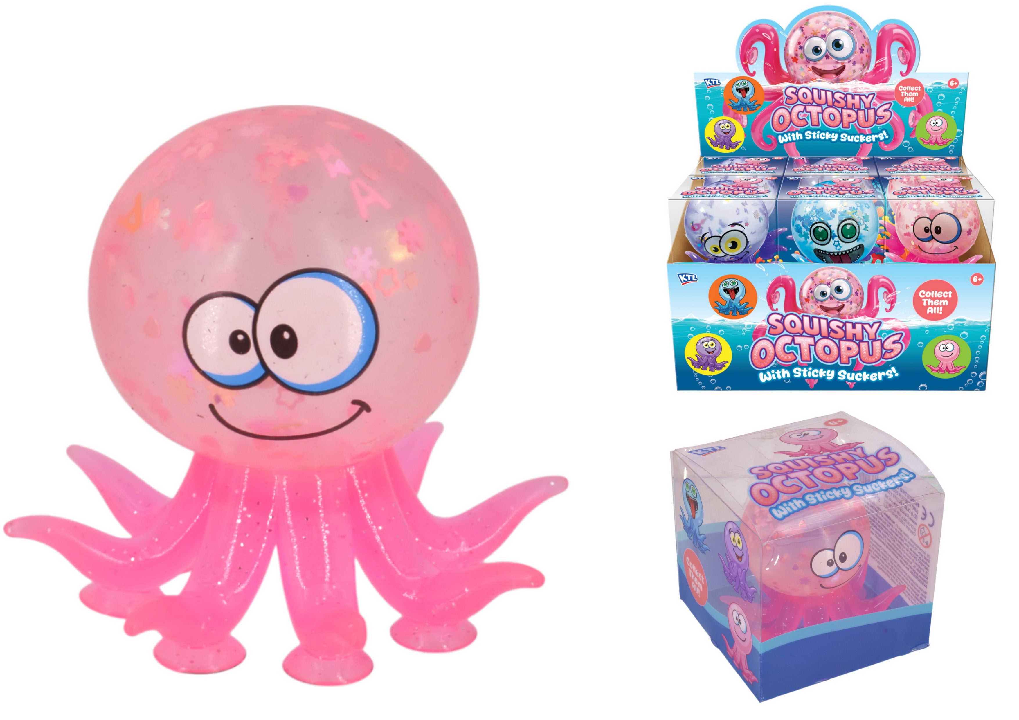 KTL Sucker Squishy Octopus Sensory Fidget Toy