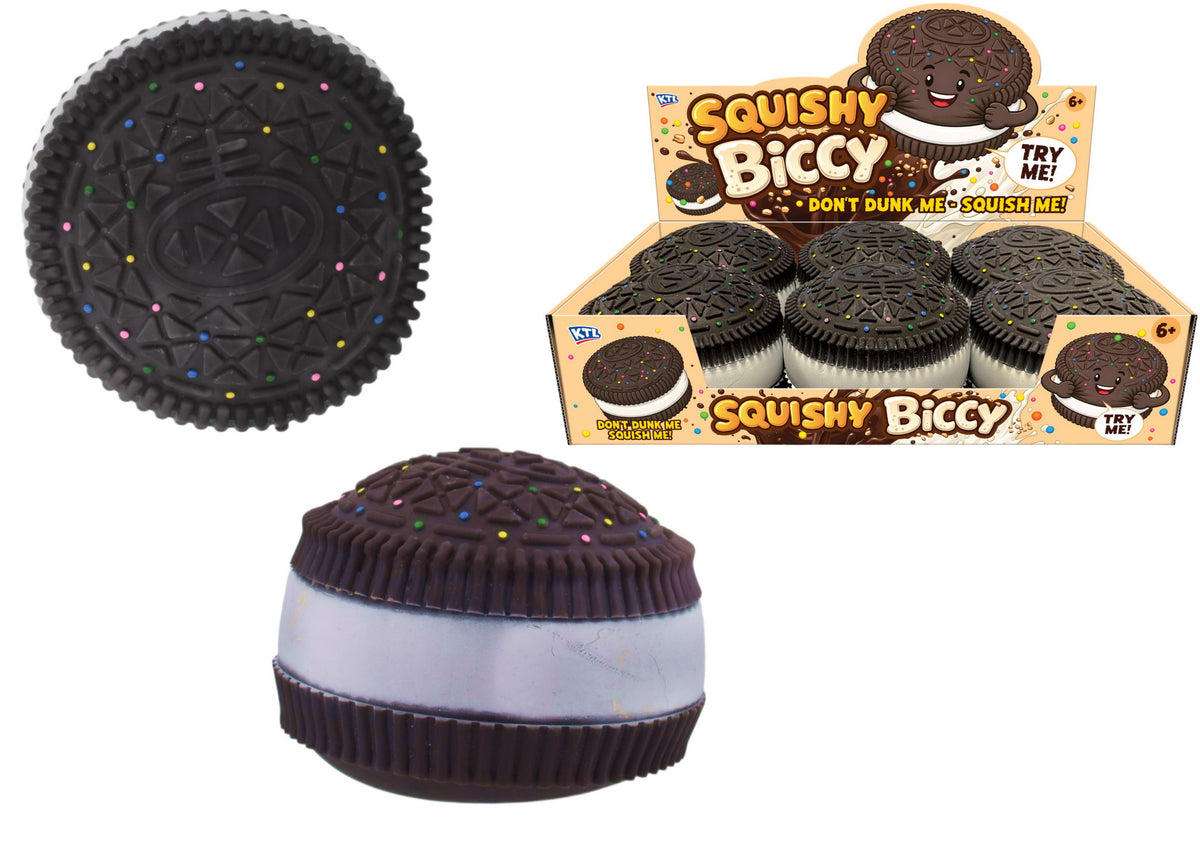 KTL Jumbo Dark Chocolate Biscuit Squishy Sensory Toy