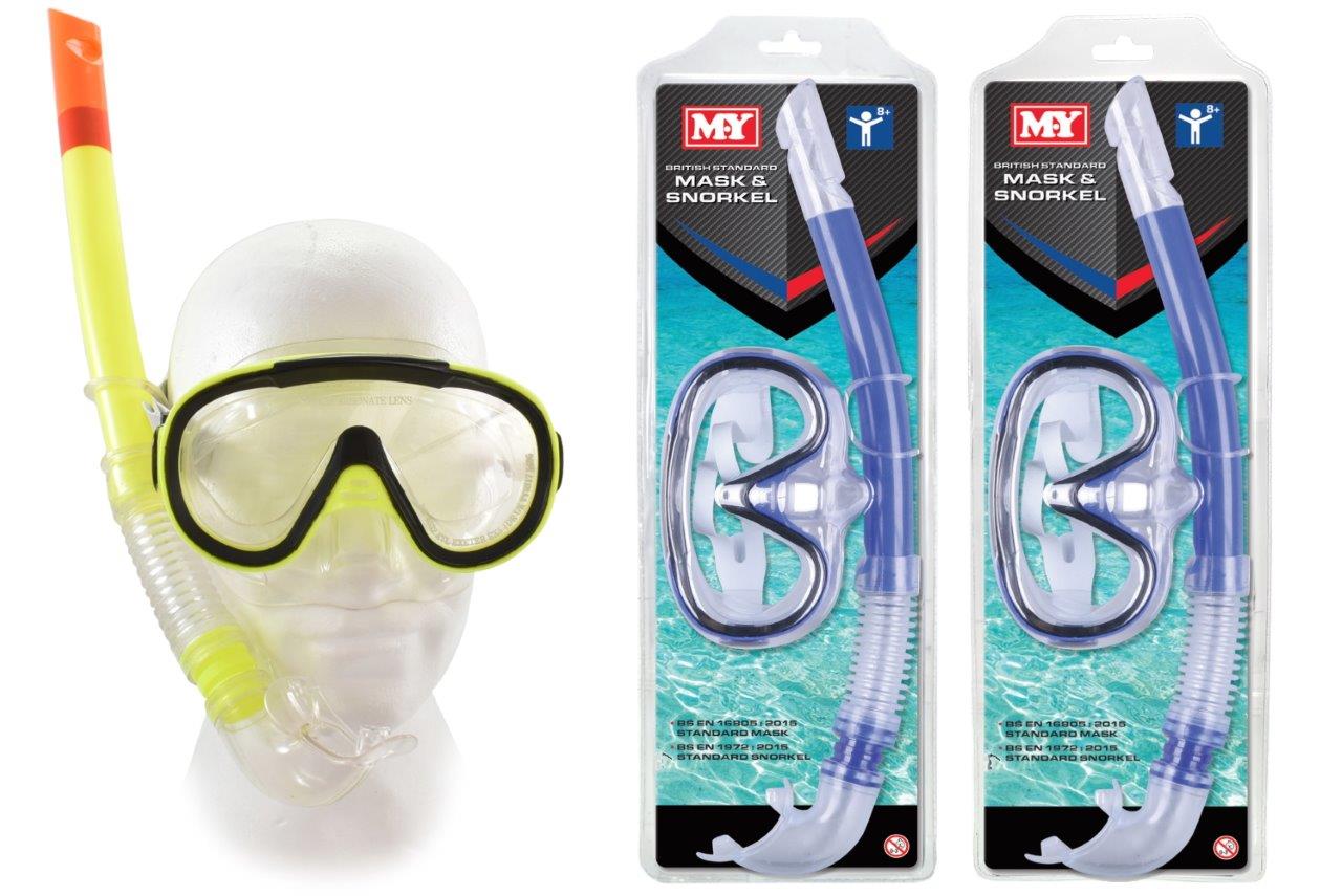 British Standard Swimming Mask & Snorkel Set