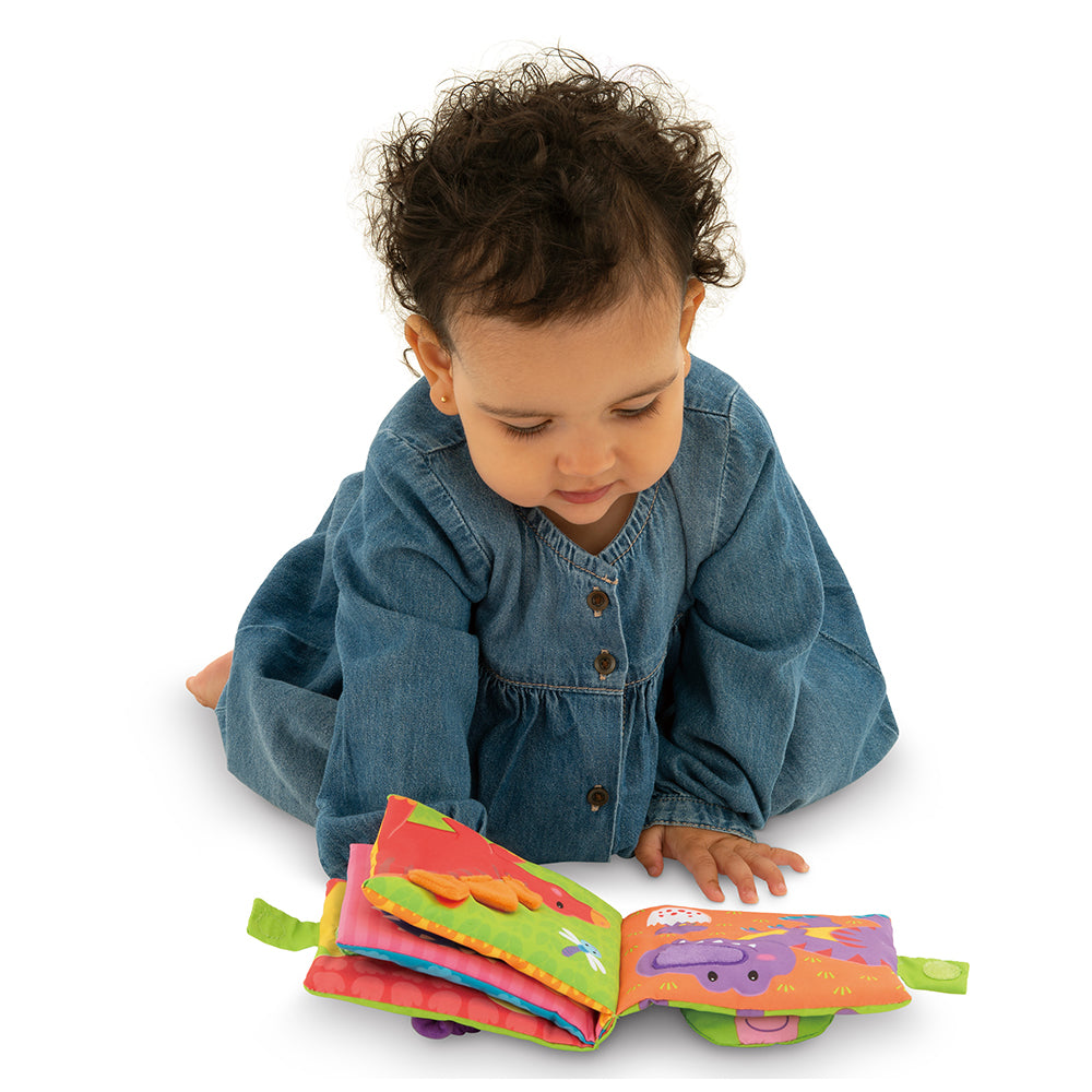 GALT Teether Soft Book - Dinosaur