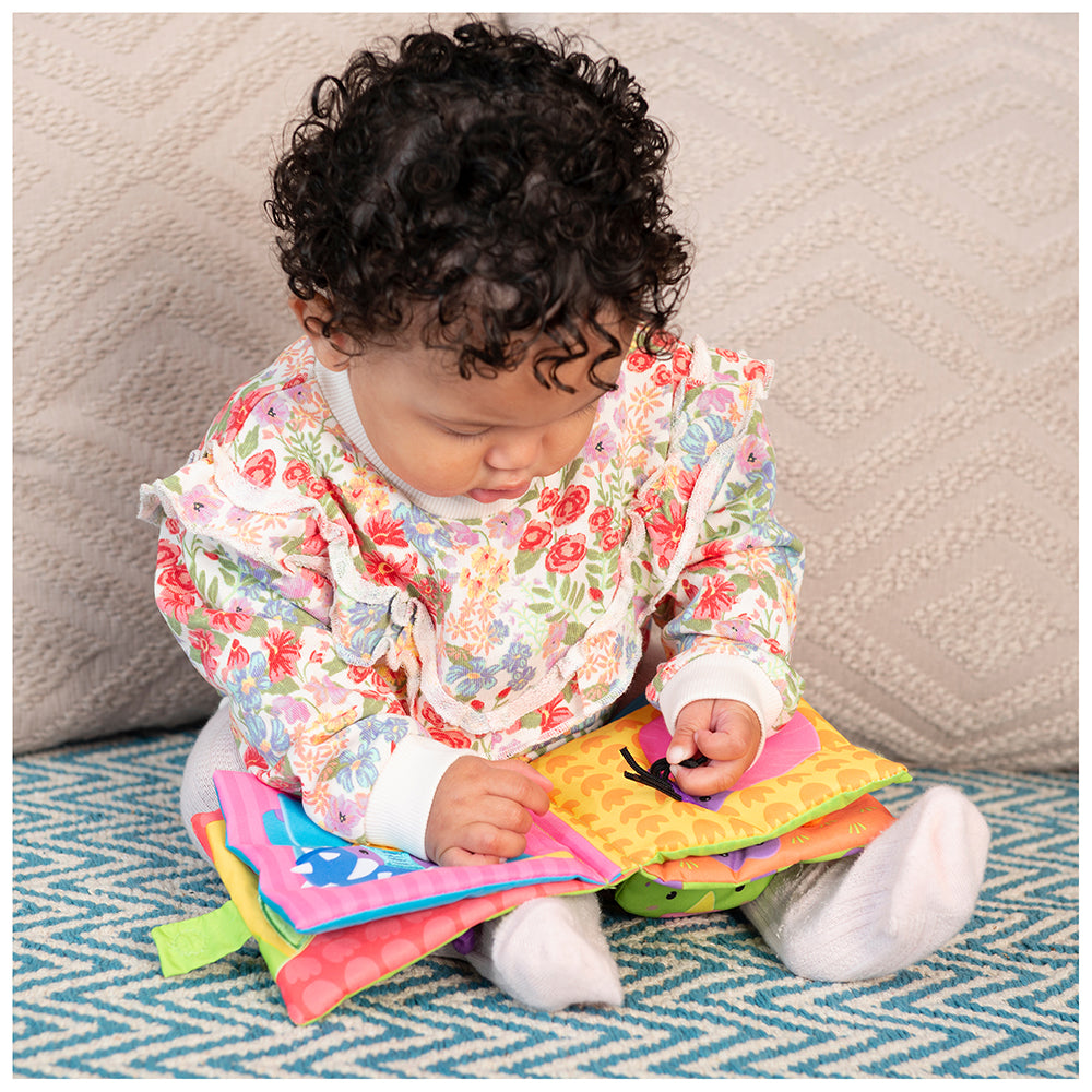 GALT Teether Soft Book - Dinosaur