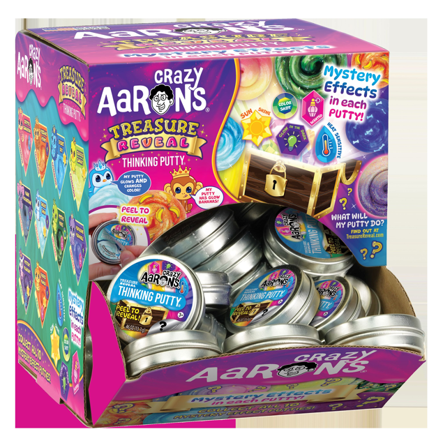 Crazy Aaron's Mini Thinking Putty Treasure Reveal Sensory Toy Assortment