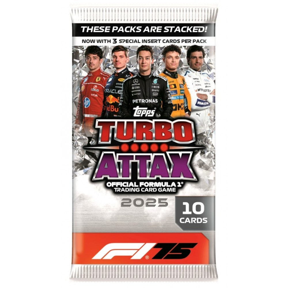 F1 Turbo Attax Trading Card Booster Pack 2025