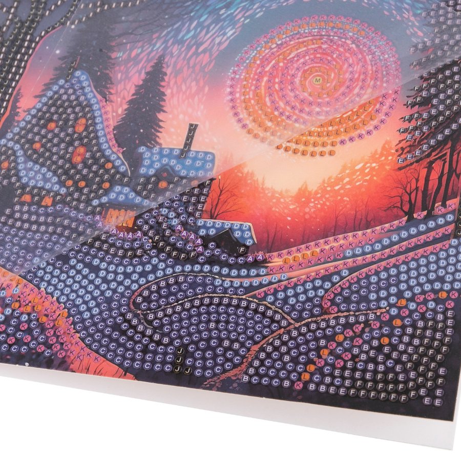 Twilight Glow Crystal Art Card