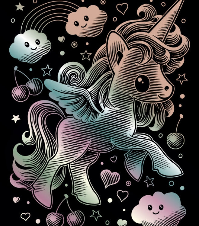 Kawaii Artfoil Holographic Unicorn