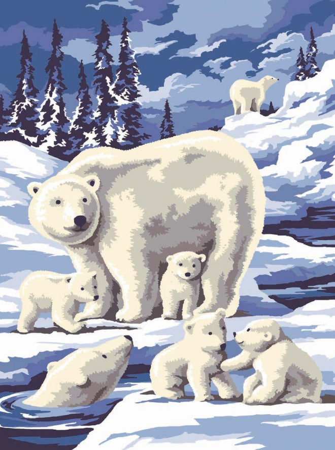 Junior Painting by Numbers Pairs Winter Wildlife