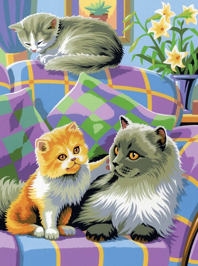 Junior Painting by Numbers Pairs Cats